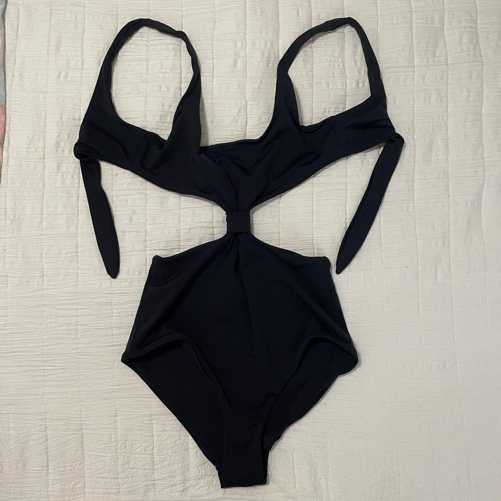 Mara Hoffman Black One Piece Swimsuit